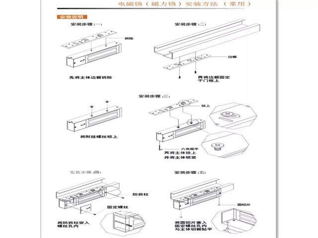 門禁系統(tǒng)常用電鎖的安裝方法